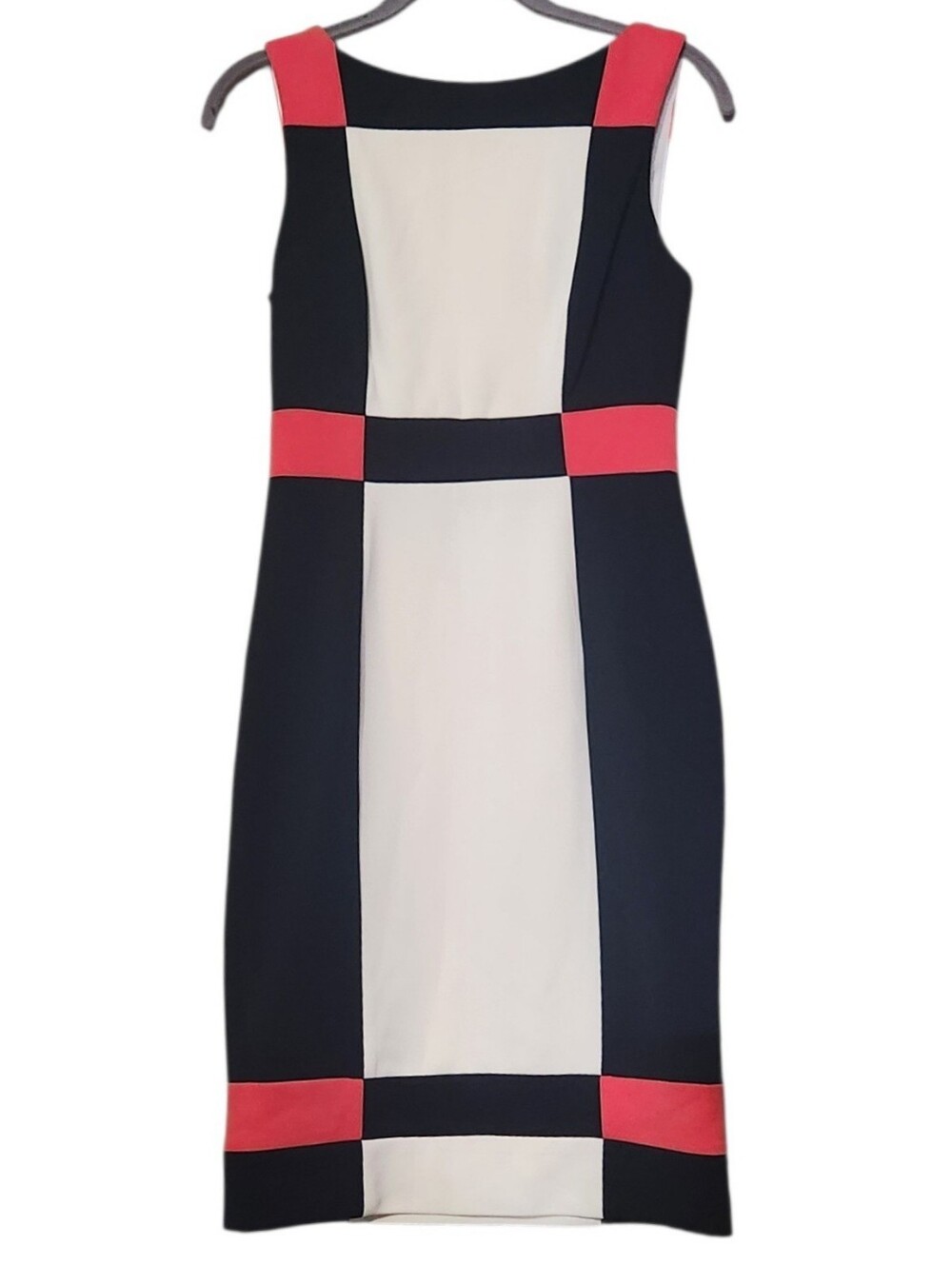 Maggy London Geometric Colorblock Sheath Dress